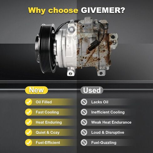 CO29030C Air Conditioning AC Compressor with Clutch Compatible with Acura TL 2009-2014, TSX 2010-2014, Accord 2.0L 2014, Crosstour 3.5L 2012, RDX 2013-2015 & Honda Accord 3.5L 2008-2012 in Saudi Arabia