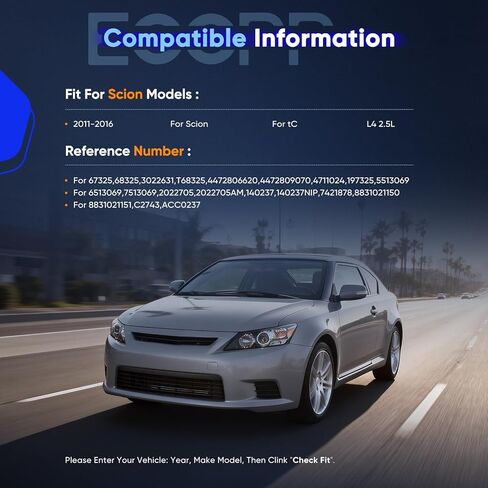 ضاغط التيار المتردد ECCPP مناسب لضاغط التيار المتردد Scion tC 2.5L 2011-2016 مع تبريد سريع للقابض in Kuwait