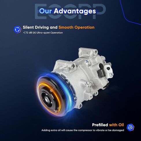 ضاغط التيار المتردد ECCPP مناسب لضاغط التيار المتردد Scion tC 2.5L 2011-2016 مع تبريد سريع للقابض in Kuwait