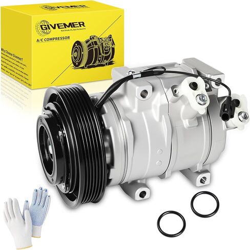 AC Compressor fit for 2007-2013 Acura MDX & 2010-2013 ZDX(V6 3.7L), for 2008-2017 Honda Odyssey & 2008-2015 Honda Pilot & 2009-2014 Honda Ridgeline (V6 3.5L), CO10840C, 157334 in Saudi Arabia