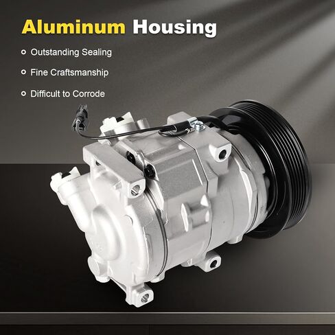 AC Compressor fit for 2007-2013 Acura MDX & 2010-2013 ZDX(V6 3.7L), for 2008-2017 Honda Odyssey & 2008-2015 Honda Pilot & 2009-2014 Honda Ridgeline (V6 3.5L), CO10840C, 157334 in Saudi Arabia