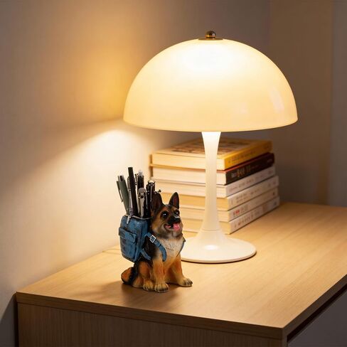 MAQUITA Cute Dog Pen Holder for Desk, Pencil Holder, Creative Desktop Pen Organizer Pencil Cups, Unique Desk Accessories Decor for Home Office School, German Shepherd Gifts for Dog Lovers in Kuwait