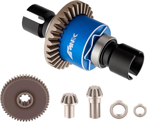 مجموعة تروس الإدخال التفاضلية الفولاذية لـ HyperGO 1/16 H16BM H16PL H16GT H16DR 16207 16208 16209 16210 1/14 H14BM 14209 14210 14301 14303 ترقيات الجزء الأزرق in Kuwait