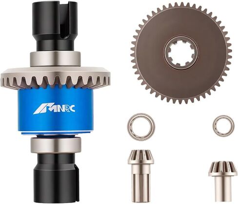 مجموعة تروس الإدخال التفاضلية الفولاذية لـ HyperGO 1/16 H16BM H16PL H16GT H16DR 16207 16208 16209 16210 1/14 H14BM 14209 14210 14301 14303 ترقيات الجزء الأزرق in Kuwait