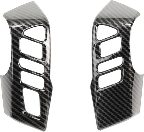 Barong for Nissan Frontier 2022 2023 2024 2025 2026 ملحقات وحدة التحكم المركزية الداخلية غطاء لوحة ناقل الحركة حامل الكأس - نمط ألياف الكربون in Kuwait