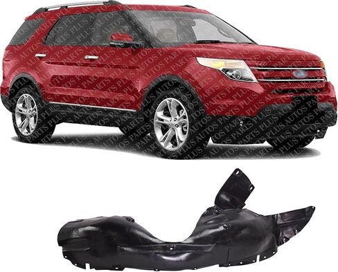 AUTOS PARTS PLUS بطانة الحاجز الأمامي البلاستيكية لجانب الركاب الأيمن بديل مباشر متوافق مع 2011-2015 Ford Explorer / 2013-2015 Police Interceptor Utility FO1249149 BB5Z16102D in Kuwait