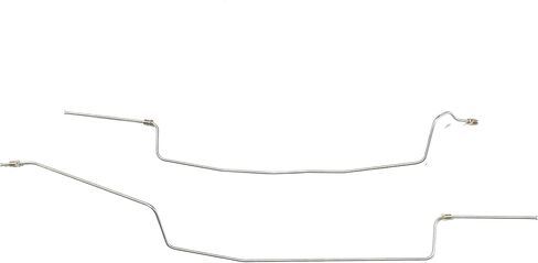 The Stop Shop Rear Axle Brake Line Pair Galfan Coated Steel Prebent. Compatible with 1987-93 Ford Mustang in Kuwait