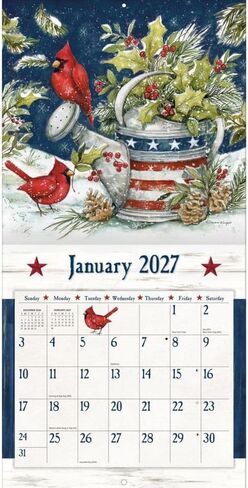 Stars and Stripes 2027 Wall Calendar by Susan Winget in Kuwait