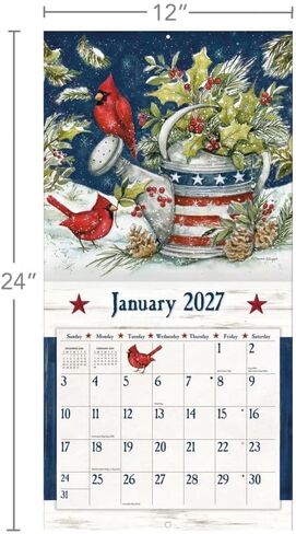 Stars and Stripes 2027 Wall Calendar by Susan Winget in Kuwait