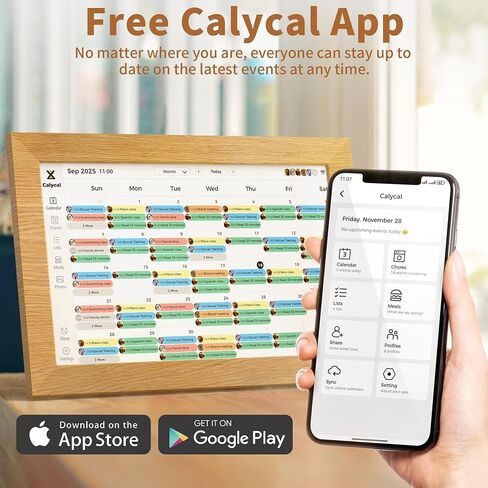 Calycal 10.1" Wall Planner Digital Calendar - Schedule Management, Chore Chart, Meal Planner, To Do List, and Digital Photo Frame,Smart Touchscreen Interactive Display, Perfectly Matches Home Decor in Saudi Arabia