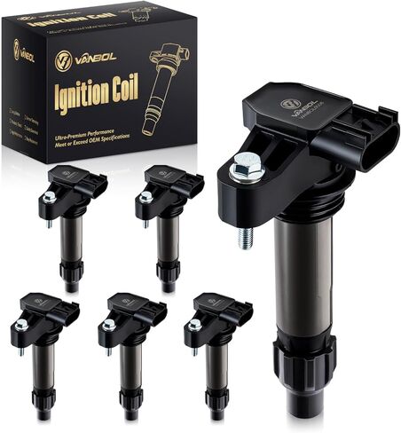 Set of 6 Ignition Coil UF569 & Spark Plug Fit for Buick Enclave 10-23 Lacrosse for Cadillac CTS SRX STS XTS Chevy Equinox Traverse Camaro Colorado Impala Equinox GMC Acadia Terrain Aura 3.0 3.6 in Kuwait