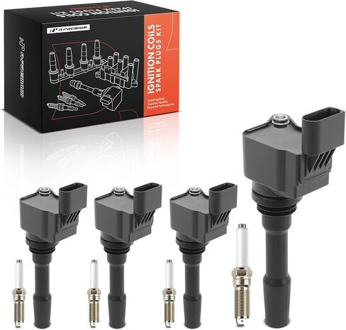 A-Premium Ignition Coil Pack and Iridium Spark Plugs Compatible with Volkswagen Jetta, Taos, 2022 2023 2024, 1.5L, Set of 8 in Kuwait