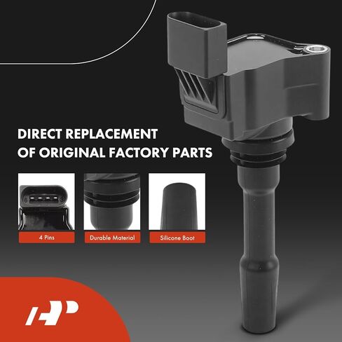 A-Premium Ignition Coil Pack and Iridium Spark Plugs Compatible with Volkswagen Jetta, Taos, 2022 2023 2024, 1.5L, Set of 8 in Kuwait