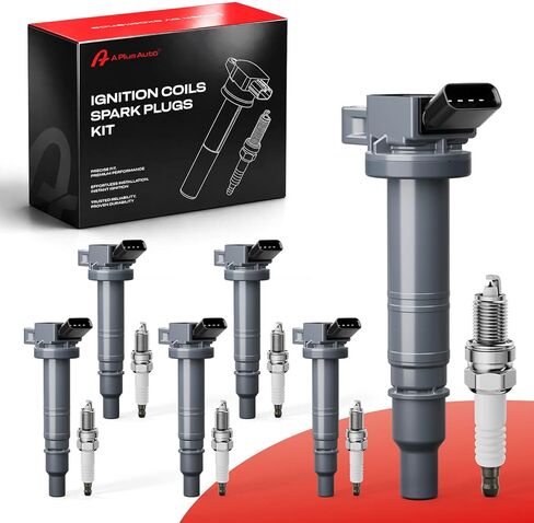 Set of 6 Ignition Coil Pack and Spark Plugs Fits for 4.0 V6 2005-2015 Toyota Tacoma, 2007-2009 Toyota FJ Cruiser, 2003-2009 Toyota 4Runner, 2005-2011 Toyota Tundra UF495 5C1419 in Saudi Arabia