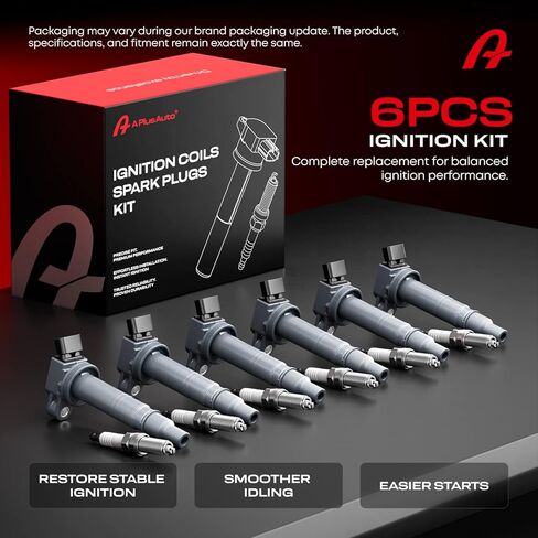 Set of 6 Ignition Coil Pack and Spark Plugs Fits for 4.0 V6 2005-2015 Toyota Tacoma, 2007-2009 Toyota FJ Cruiser, 2003-2009 Toyota 4Runner, 2005-2011 Toyota Tundra UF495 5C1419 in Saudi Arabia
