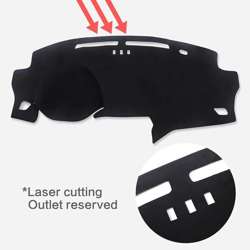 Dashboard Cover Mat for Nissan for Leaf 2017 2018 2019 2020 2021 2022 2023 Car Dashboard Mat Sunshade Protective Carpet Car Dashboard Cover(LHD Black) in Saudi Arabia