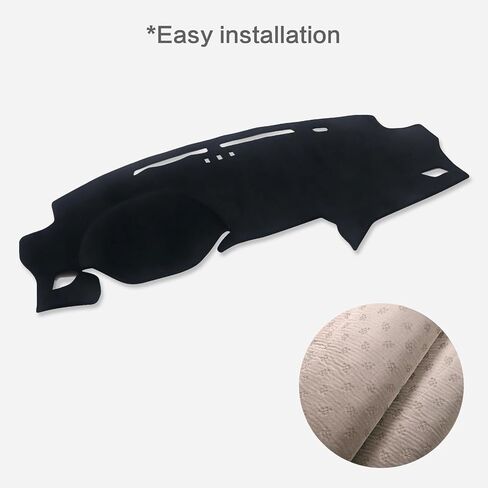 Dashboard Cover Mat for Nissan for Leaf 2017 2018 2019 2020 2021 2022 2023 Car Dashboard Mat Sunshade Protective Carpet Car Dashboard Cover(LHD Black) in Saudi Arabia
