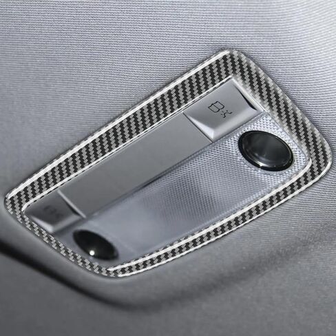 Real Carbon Fiber Compatible with Mercedes-Benz C-Class W204 C300 C350 C63 AMG 2008 2009 2010 2011 Sedan Accessories Car Dash Center Air Vent Sticker Cover Interior Decal Trim Decoration Black in Saudi Arabia