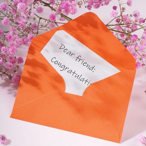 jiebor 100 Sets Small Envelopes with Small Blank Gift Business Card Wedding Invitation Pocket Envelopes for Graduations Wedding Shower Holiday 3.14 x 4.52 Inch in Kuwait