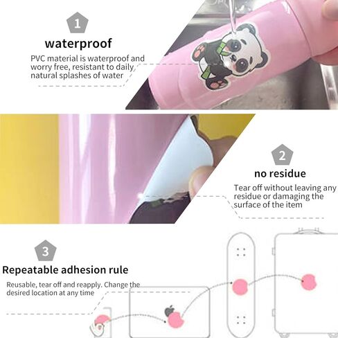110Pcs Cute Anime Stickers, Cartoon PVC Movie Decals, Perfect for Laptop, Phone Case, Helmet, Water Bottle, Travel Case, Guitar, Ideal Gift for Adults in Saudi Arabia