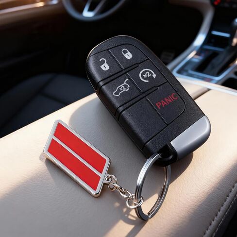 Metal Car Keychian Keyring Accessories Compatible with all Dodge Challenger Charger Hellcat HORNET Durango RAM key ring in Saudi Arabia