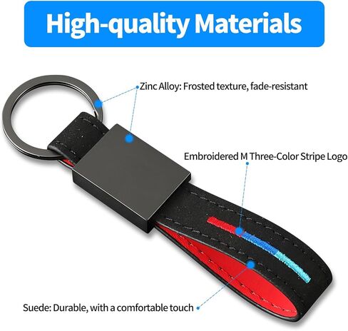 Suede Car Keychain for BMW X3 X5 X7 X1 X6 iX X2 X4 XM 3 4 2 5 7 8 M4 M3 M2 M5 M6 Series Accessories, for Men Women Keyring Gifts(Model B) in Saudi Arabia