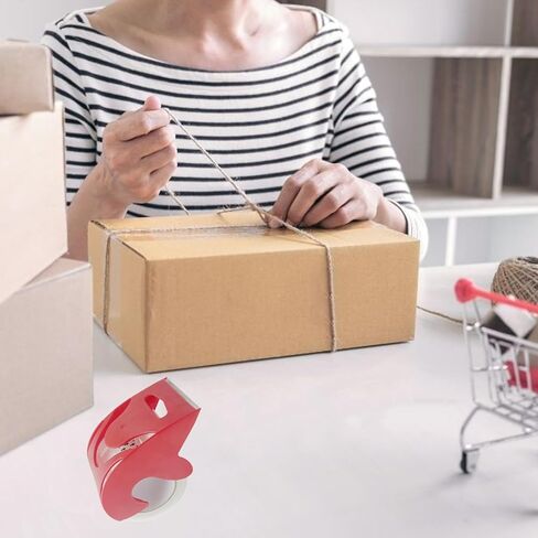 Heavy Duty Packaging Tape, 1.88" x 30 yd, Designed for Packing, Shipping and Mailing, Strong Seal on All Box Types, 1.5" Core, Clear, 6 Roll with Dispenser in Saudi Arabia