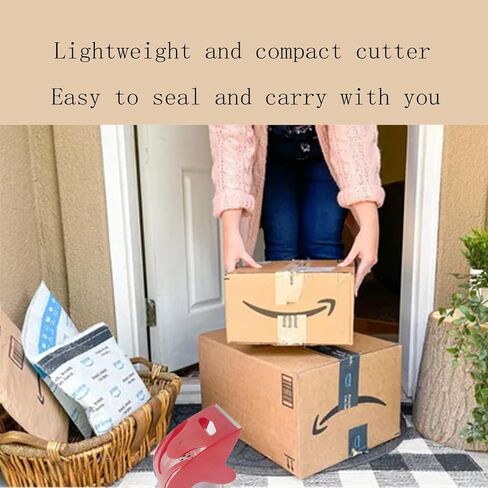 Heavy Duty Packaging Tape, 1.88" x 30 yd, Designed for Packing, Shipping and Mailing, Strong Seal on All Box Types, 1.5" Core, Clear, 6 Roll with Dispenser in Saudi Arabia