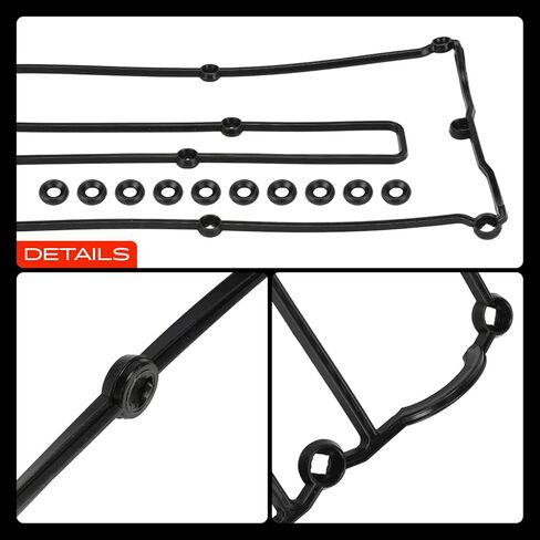 مجموعة حشية غطاء صمام المحرك A-Premium متوافقة مع Mercury Cougar 1999-2002، Mystique 1998-2000 وFord Contour 1998-2000، Escort 1998-2003، 2.0L in Kuwait