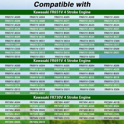 FUSCH Lawn Mower Head Gasket Kit Compatible with FR651V FR691V FR730V 4 Stroke Engine Replace#: 11004-7026 11004-7062 in Kuwait