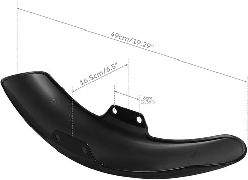 TCT-MOTORPARTS Black Front Fender Fit For Honda Rebel 300 CMX300 2017-2024 500 CMX500 2017-2025 in Kuwait