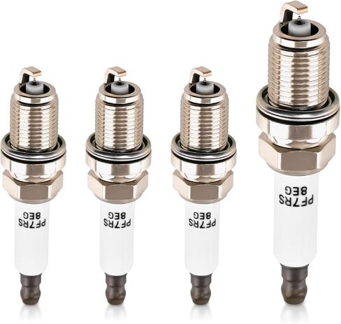 maxpeedingrods 4 قطع شمعات الإشعال إيريديوم PFR7S8EG 1675 لأودي A3 A4 A5 A6 Q3 Q5 R8 RS5 TT، لفولكس واجن CC جيتا جولف باسات تيجوان، لتشيفي كروز سونيك تراكس فولت، لكاديلاك بويك in Kuwait