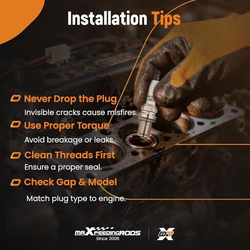 maxpeedingrods 4 قطع شمعات الإشعال إيريديوم PFR7S8EG 1675 لأودي A3 A4 A5 A6 Q3 Q5 R8 RS5 TT، لفولكس واجن CC جيتا جولف باسات تيجوان، لتشيفي كروز سونيك تراكس فولت، لكاديلاك بويك in Kuwait