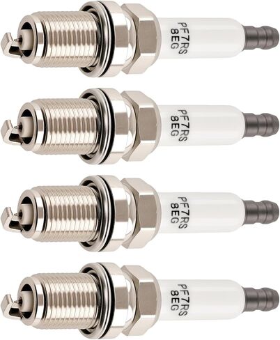 maxpeedingrods 4 قطع شمعات الإشعال إيريديوم PFR7S8EG 1675 لأودي A3 A4 A5 A6 Q3 Q5 R8 RS5 TT، لفولكس واجن CC جيتا جولف باسات تيجوان، لتشيفي كروز سونيك تراكس فولت، لكاديلاك بويك in Kuwait