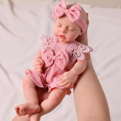 BABESIDE Silicone Baby Doll - 16 Inch Weighted 4 Pounds, [NOT Vinyl] Reborn Baby Dolls Silicone Full Body Real Life Baby Dolls Gift with Accessories for Kids 3+ & Collectors in Kuwait