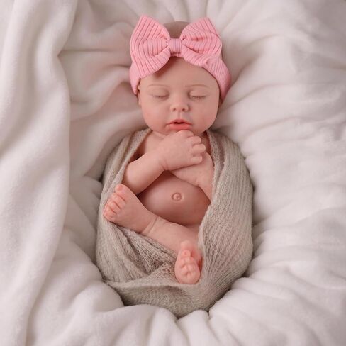BABESIDE Silicone Baby Doll - 16 Inch Weighted 4 Pounds, [NOT Vinyl] Reborn Baby Dolls Silicone Full Body Real Life Baby Dolls Gift with Accessories for Kids 3+ & Collectors in Kuwait