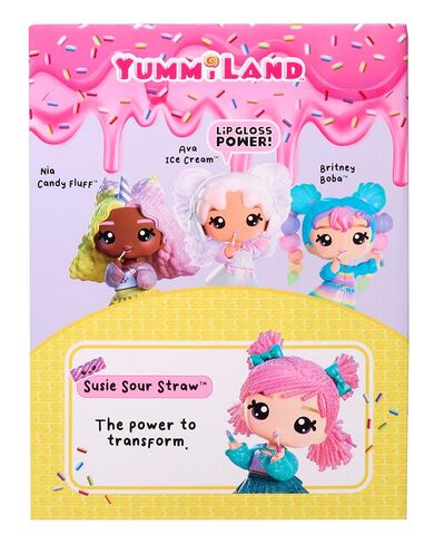 Yummiland Large Doll- Susie Sour Straw with Scented Lip Gloss, Ages 4+ in Saudi Arabia