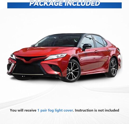 Fog Light Cover Compatible with Toyota Camry SE XSE Gloss 2021 2022 2023 Front Bumper Fog Lamp Frame Cover Replacement for TO1039243 TO1038243 81481-06240 81482-06200 in Saudi Arabia
