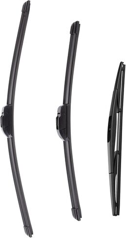 Front Windshield Wiper Blades & Rear Wiper Blade for Mazda 3 2019-2025, 26"+17"+14" Premium All-Season Quiet Windshield Wiper Blades OEM Replacement Set in Kuwait