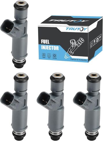 حاقن الوقود TAUTOY FJ718 4 قطعة (2.2L 2.4L) لسيارة Chevy Cobalt 05-07، HHR 06-07، Malibu 06-08، لـ Pontiac G5 2007، G6 & Solstice 2006-2007، لـ Saturn Sky 2007، Ion 05-07، Vue 06-07,12606110 12582704 217-2907 in Kuwait