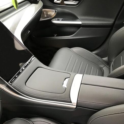Compatible with Mercedes Benz GLC Leather Center Console Cover Resembling Original Trim Accessories Decoration Wrap Kit for 2023 2024 and Newer X254 GLC Class 300 260 200 (GLC Black) in Saudi Arabia