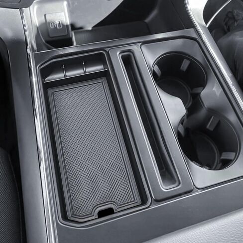 EDBETOS Center Console Tray for Ford F150 2021-2024 2025 2026 Adapter Pocket Insert Tray, F150 Cubby Cover Hidden Secret Storage w/Coin Holder (Fits Driver's Side Pocket,Not Fit Model w/Gear Lever) in Kuwait
