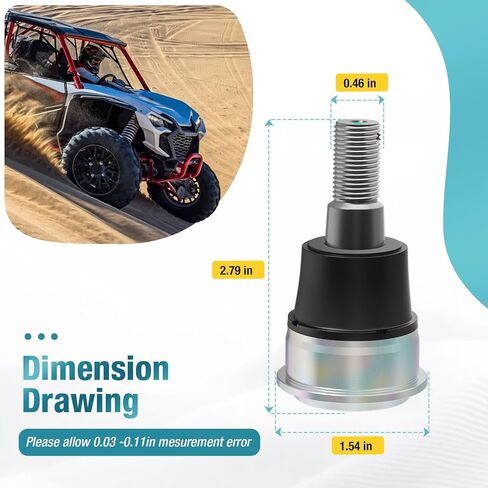 2Pcs Front Lower Ball Joint for Honda Talon 1000X X-4 XS R 2019-2023 51220-TY0-004 in Kuwait