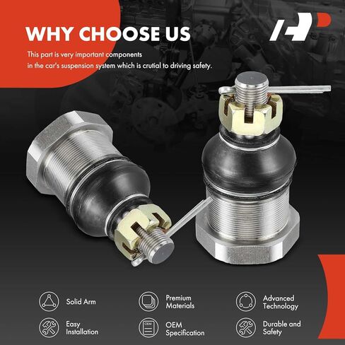 A-Premium 2 × وصلة كروية علوية أمامية، متوافقة مع Dodge Ram 4500 Ram 5500 2008-2010 & Ram 4500 5500 2011-2023 & Sterling Truck Bullet 45 2008-2009، Bullet 55 2008 in Kuwait