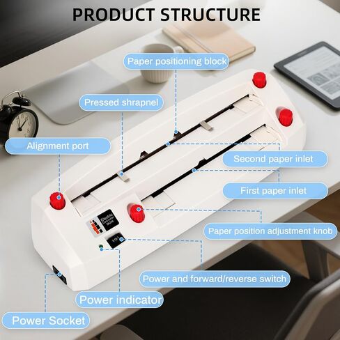 Electric Business Card Cutter for 3.5"x2" Standard-Size Cards, Automatic Business Card Cutter for Maximum Thickness 0.4mm Non-Laminated Coated Cardstock, 110V Card Cutter for Office and Print Shop in Saudi Arabia