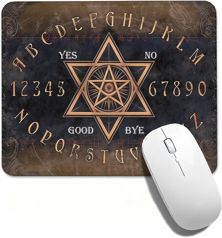Gothic Tattoo Art Ouija Mouse Pad, 10.2×8.3 Inch Vintage Occult Desk Mat, Witchy Non-Slip Mat, Gift for Wiccans, Dark Decor Fans & Tattoo Lovers in Saudi Arabia