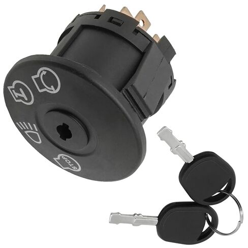 Caltric Rotary Ignition Switch Compatible with John Deere 102 105 107H 107S 108-14.5 125 135 14.542GS 145 155C 17.542HS 190C D100 D105 D110 D120 X145 X146R in Kuwait