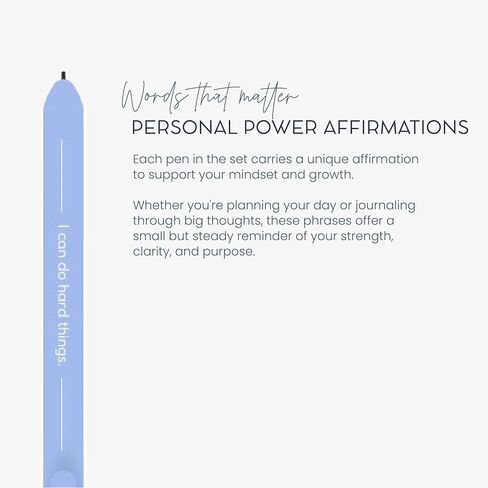 MäksēLife Makse Message Rainbow Gel Pens - Goal-Setting Writing Tools with Daily Affirmations for Personal Growth and Mindset Training, 8-Pack Set in Saudi Arabia