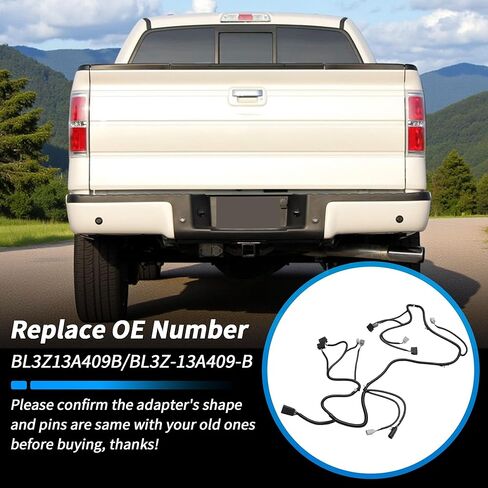 BL3Z-13A409-B الذيل ضوء مصباح الأسلاك تسخير لفورد F-150 2011 2012 2013 2014 3.5L 3.7L 5.0L 6.2L اليسار واليمين الذيل ضوء لمبة الأسلاك تسخير in Kuwait