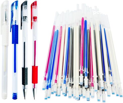 Heat Erasable Sewing pen | 4 Pens + 60 Multi-Color Refills | Disappearing Ink for Quilting, Embroidery, Precise Marking | Sewing & Quilting Accessories Gift Set in Saudi Arabia
